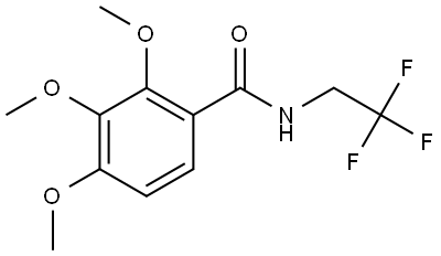 2,3,4-Trimethoxy-N-(2,2,2-trifluoroethyl)benzamide Structure