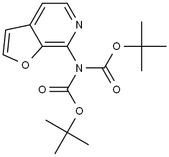 7-Di(Boc)amino-2-furo[2,3-c]pyridine Structure