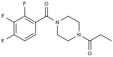 1-[4-(2,3,4-Trifluorobenzoyl)-1-piperazinyl]-1-propanone Structure