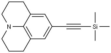 2,3,6,7-Tetrahydro-9-[2-(trimethylsilyl)ethynyl]-1H,5H-benzo[ij]quinolizine Structure