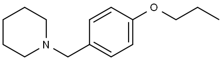 1-[(4-Propoxyphenyl)methyl]piperidine Structure