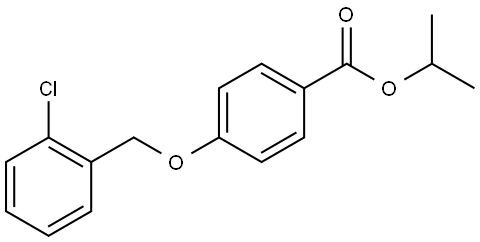 1-Methylethyl 4-[(2-chlorophenyl)methoxy]benzoate Structure