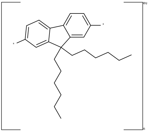 Poly(9,9-di-n-hexylfluorenyl-2,7-diyl) Structure