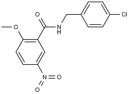 N-(4-chlorobenzyl)-2-methoxy-5-nitrobenzamide Structure