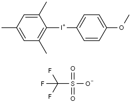 Iodonium, (4-?methoxyphenyl)?(2,?4,?6-?trimethylphenyl)?-?, 1,?1,?1-?trifluoromethanesulf?onate (1:1) Structure