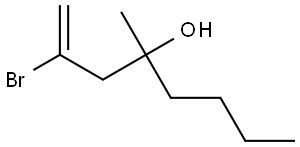 1-Octen-4-ol, 2-bromo-4-methyl- Structure