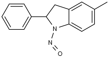 5-methyl-1-nitroso-2-phenylindoline Structure