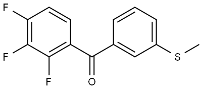 Methanone, [3-(methylthio)phenyl](2,3,4-trifluorophenyl)- Structure