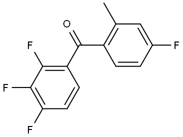 Methanone, (4-fluoro-2-methylphenyl)(2,3,4-trifluorophenyl)- Structure