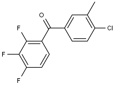 Methanone, (4-chloro-3-methylphenyl)(2,3,4-trifluorophenyl)- Structure