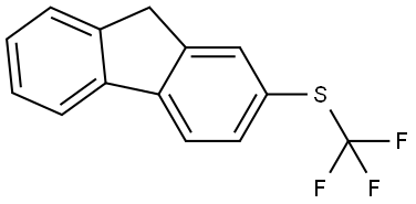 2-[(Trifluoromethyl)thio]-9H-fluorene Structure