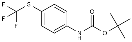 1,1-Dimethylethyl N-[4-[(trifluoromethyl)thio]phenyl]carbamate Structure