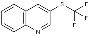 3-[(Trifluoromethyl)thio]quinoline Structure