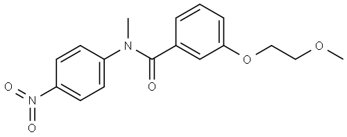 3-(2-methoxyethoxy)-N-methyl-N-(4-nitrophenyl)benzamide Structure