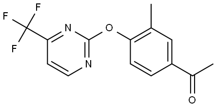 1-[3-Methyl-4-[[4-(trifluoromethyl)-2-pyrimidinyl]oxy]phenyl]ethanone Structure