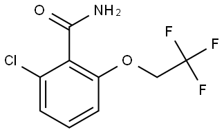 Benzamide, 2-chloro-6-(2,2,2-trifluoroethoxy)- Structure