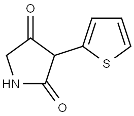 3-thiophen-2-yl-pyrrolidine-2,4-dione Structure