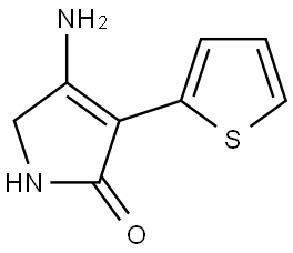 4-amino-3-thiophen-2-yl-1,5-dihydropyrrol-2-one Structure