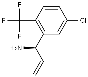 (1R)-1-[5-CHLORO-2-(TRIFLUOROMETHYL)PHENYL]PROP-2-EN-1-AMINE Structure