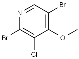 2,5-Dibromo-3-chloro-4-methoxypyridine Structure