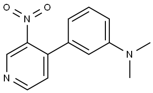 N,N-Dimethyl-3-(3-nitropyridin-4-yl)aniline Structure