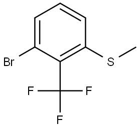 1-Bromo-3-(methylthio)-2-(trifluoromethyl)benzene Structure