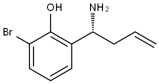 2-[(1R)-1-AMINOBUT-3-EN-1-YL]-6-BROMOPHENOL Structure