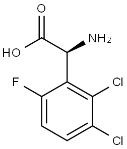 (αS)-α-Amino-2,3-dichloro-6-fluorobenzeneacetic acid Structure