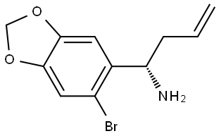 (αS)-6-Bromo-α-2-propen-1-yl-1,3-benzodioxole-5-methanamine Structure