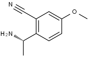 2-((1S)-1-AMINOETHYL)-5-METHOXYBENZENECARBONITRILE Structure