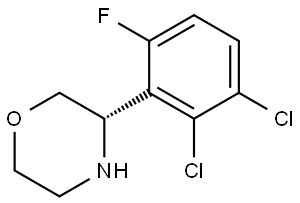 (3S)-3-(2,3-DICHLORO-6-FLUOROPHENYL)MORPHOLINE Structure