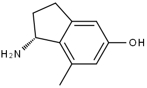 (1R)-1-amino-7-methyl-2,3-dihydro-1H-inden-5-ol 구조식 이미지