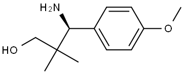 (3S)-3-AMINO-3-(4-METHOXYPHENYL)-2,2-DIMETHYLPROPAN-1-OL Structure