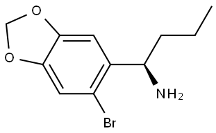 (αR)-6-Bromo-α-propyl-1,3-benzodioxole-5-methanamine Structure