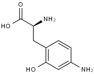 (2S)-2-amino-3-(4-amino-2-hydroxyphenyl)propanoic acid Structure