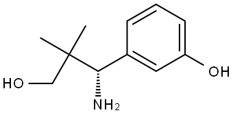 3-[(1S)-1-AMINO-3-HYDROXY-2,2-DIMETHYLPROPYL]PHENOL Structure