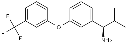 (1R)-2-METHYL-1-(3-[3-(TRIFLUOROMETHYL)PHENOXY]PHENYL)PROPAN-1-AMINE Structure