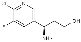 (3R)-3-AMINO-3-(6-CHLORO-5-FLUORO(3-PYRIDYL))PROPAN-1-OL Structure