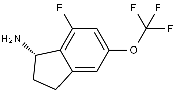 (1S)-7-fluoro-5-(trifluoromethoxy)-2,3-dihydro-1H-inden-1-amine Structure