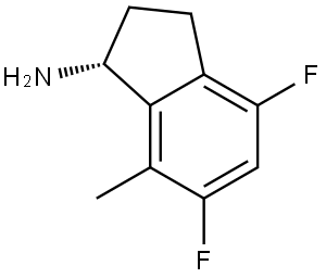 (1R)-4,6-DIFLUORO-7-METHYL-2,3-DIHYDRO-1H-INDEN-1-AMINE Structure