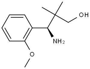 (3R)-3-AMINO-3-(2-METHOXYPHENYL)-2,2-DIMETHYLPROPAN-1-OL Structure