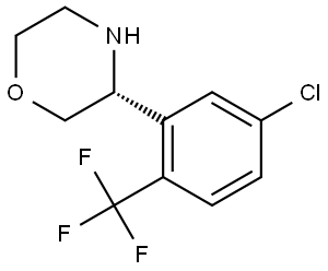 (3R)-3-[5-CHLORO-2-(TRIFLUOROMETHYL)PHENYL]MORPHOLINE Structure