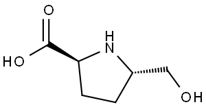 (2S,5S)-5-(hydroxymethyl)pyrrolidine-2-carboxylic acid Structure