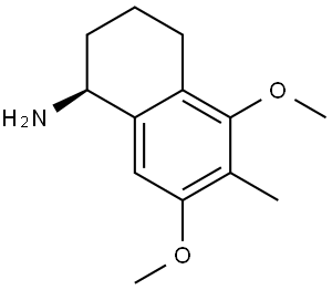 (1S)-5,7-DIMETHOXY-6-METHYL-1,2,3,4-TETRAHYDRONAPHTHALEN-1-AMINE Structure