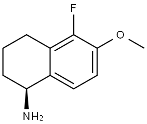 (1S)-5-FLUORO-6-METHOXY-1,2,3,4-TETRAHYDRONAPHTHALEN-1-AMINE Structure