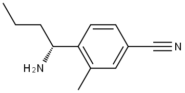 4-[(1R)-1-AMINOBUTYL]-3-METHYLBENZONITRILE Structure