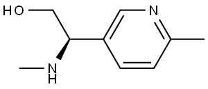 (2R)-2-(METHYLAMINO)-2-(6-METHYLPYRIDIN-3-YL)ETHAN-1-OL Structure