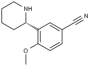 (S)-4-methoxy-3-(piperidin-2-yl)benzonitrile Structure