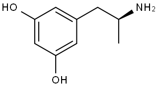 (S)-5-(2-aminopropyl)benzene-1,3-diol Structure