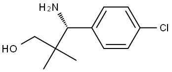 (3R)-3-AMINO-3-(4-CHLOROPHENYL)-2,2-DIMETHYLPROPAN-1-OL Structure